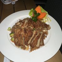 Gebackene ente mit gebackene reis  at Tau in Vienna