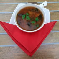 Miso soup at Tau in Vienna