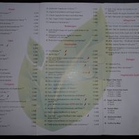 speisekarte / menu at Tau in Vienna