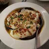 Fattet Makdos.. very liquid, it must be better together with another food a bit more solid. At least for me. at Forever in Malmo