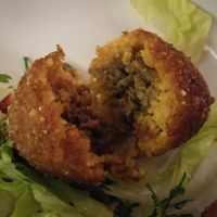 Kött Kibbeh inside at Forever in Malmo