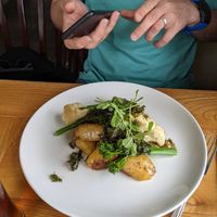 Cauliflower dish at Port Charlotte Hotel in Islay