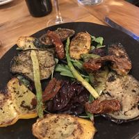 Marinated veg salad at Port Charlotte Hotel in Islay