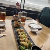 Gyoza & vegan shrimps  at ZIZO in Zandvoort