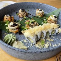 Truffel tower & crunchy tempura sushi  at ZIZO in Zandvoort