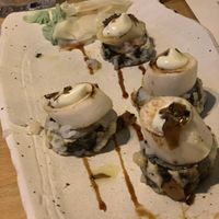 Truffle tower with king oyster mushrooms  at ZIZO in Zandvoort