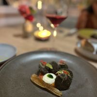 Eggplant meatless balls  at Oyster Oyster in Washington