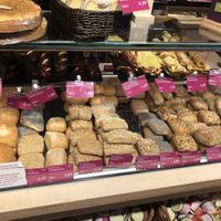Pictured is the bakery case  at Alnatura in Gottingen