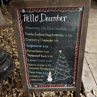 Dec menu  at Babes in Sacramento