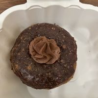 Chocolate pumpkin donut   at Babes in Sacramento