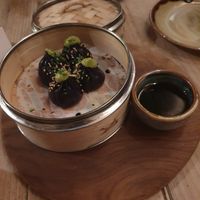 Spicy sweet potato dumplings at Yuma in Zurich