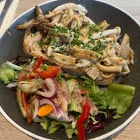 Mushroom starter at The Caley Inn - Caledonian Hotel in Ullapool