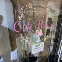 Entrance and me 😂  at Café Flowery in Koblenz