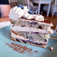 Nougat cake at Café Flowery in Koblenz