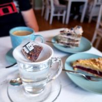 Coffee and tea and cake at Café Flowery in Koblenz