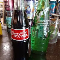 Lots of cool microbrews in collector cans as well as classic pop. at Monroe Pizza & Pints in Monroe