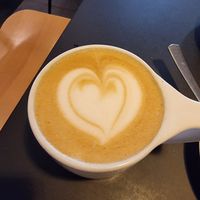 Large oatmilk latte at Espresso Embassy in Budapest