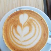 Oatmilk cappuccino at Espresso Embassy in Budapest