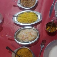 Mushroom curry and dall at Restaurant Gandhi in Mont-de-marsan