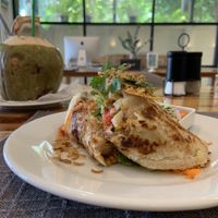 Mushroom Roti is insanely good.  at Home Grain Breakfast and Bistro in Phuket