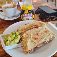Bechamel and smashed avo at Home Grain Breakfast and Bistro in Phuket