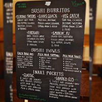 Just part of the menu at Little Bento Box in Worcester