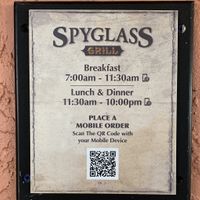 Hours of Operation   at Walt Disney World - Spyglass Grill in Lake Buena Vista