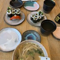 Okimari 1 and Okimari 2 lunch and lunch soup   at Youmiko Sushi - Narbutta in Warsaw