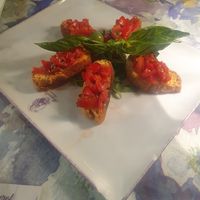 Bruschetta at Monnalisa in Sorrento