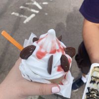 Kids portion of vegan ice cream   at The Ice Cream Cottage in Tewkesbury