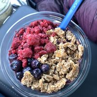 Açai bowl   at Blue Pearl Cafe in Ardmore