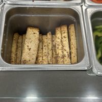 Seasoned tofu for vegan banh mi. You can also buy some pre- packaged to go and it’s delicious   at Saint Peter Food Co-op and Deli in St Peter