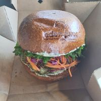 Garden burger at Eden Jaxx in Copenhagen