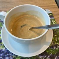 Double espresso  at denn's Biomarkt in Regensburg