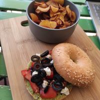 Sweet potato chips at The Happy Nest in Porto