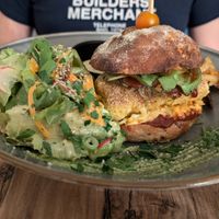 The Tofu based burger at 1001 Saveurs Sauvages in Ajaccio