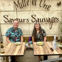 Sitting outsidee  at 1001 Saveurs Sauvages in Ajaccio