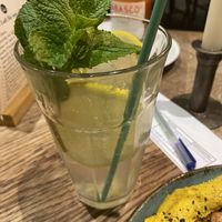 Homemade lemonade (very sour) at Frau Lüske Kaffeehaus in Berlin