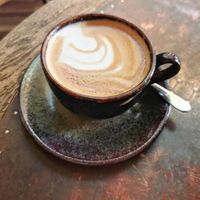 Oat flat white at The Atrium in Radcliffe-on-trent