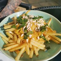 Curry chips at Vera's Kitchen in Lechlade