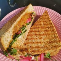 Bhaji Sandwich at Vera's Kitchen in Lechlade