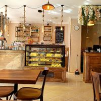 Counter at Café Cakes in Dusseldorf