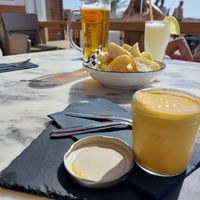 Humus e tostas at Bar do Bruno in Baleal