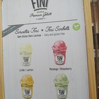 Vegan sorbets at Bar do Bruno in Baleal