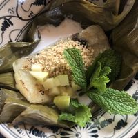 Coconut monkey desert at To1980 Vegan in Dusseldorf