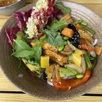 Flamingo bowl at To1980 Vegan in Dusseldorf