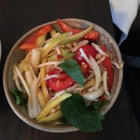 Mango salad at To1980 Vegan in Dusseldorf