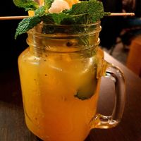 Homemade drink at To1980 Vegan in Dusseldorf