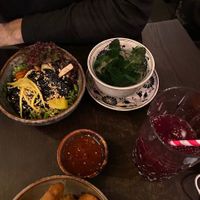 Appetizer, tee and smoothie   at To1980 Vegan in Dusseldorf