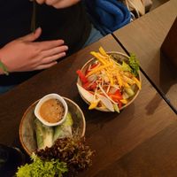 rice paper rolls and veggie bowl at To1980 Vegan in Dusseldorf